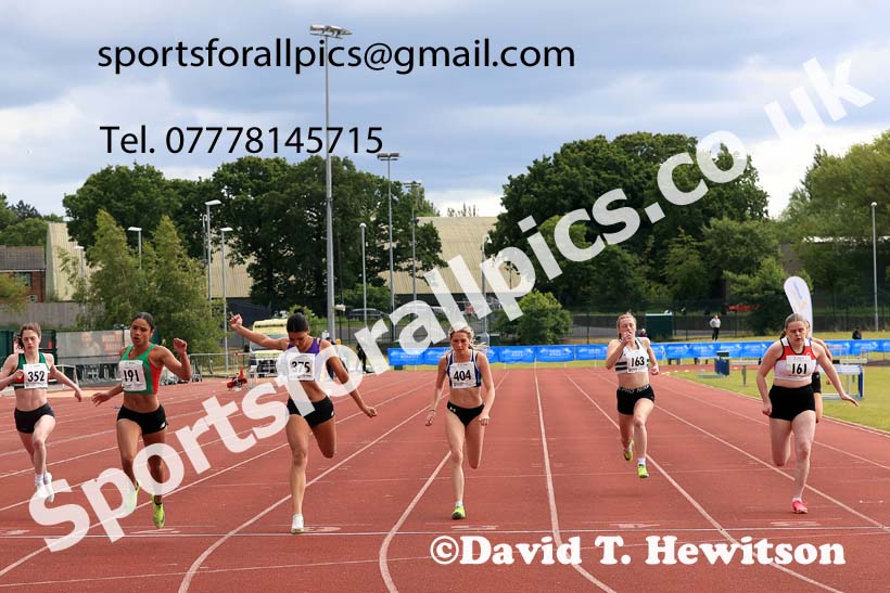Womens Under-20s 200 metres, 2024 Northern Senior and Under-20s Track and Field Champs, Middlesbrough.  Photo: David T. Hewitson/Sports for All Pics